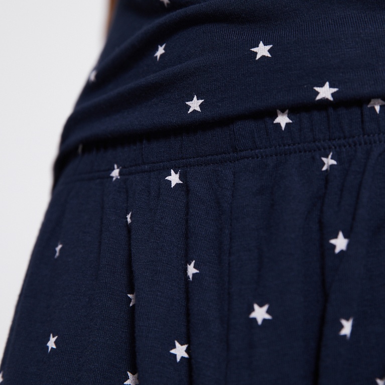 Soft shorts "Hedvig printed star" Navy